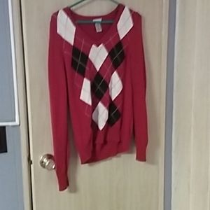 A red sweater